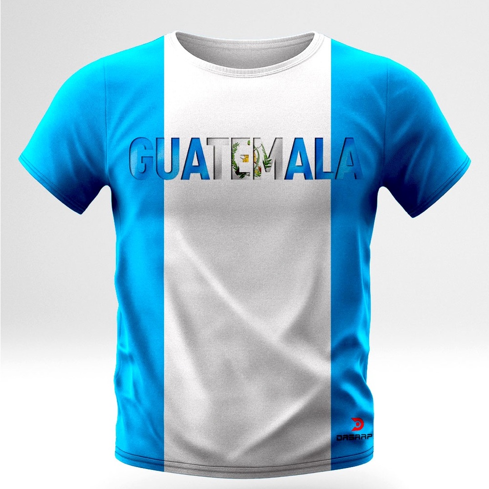Guatemala Man’s T Shirts, 100% Polyester fabric, All day comfortable.